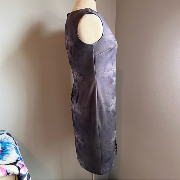 RM LL 6 Multicolor Floral Sleeveless Sheath Dress with Rear Zipper - Picture 13 of 15